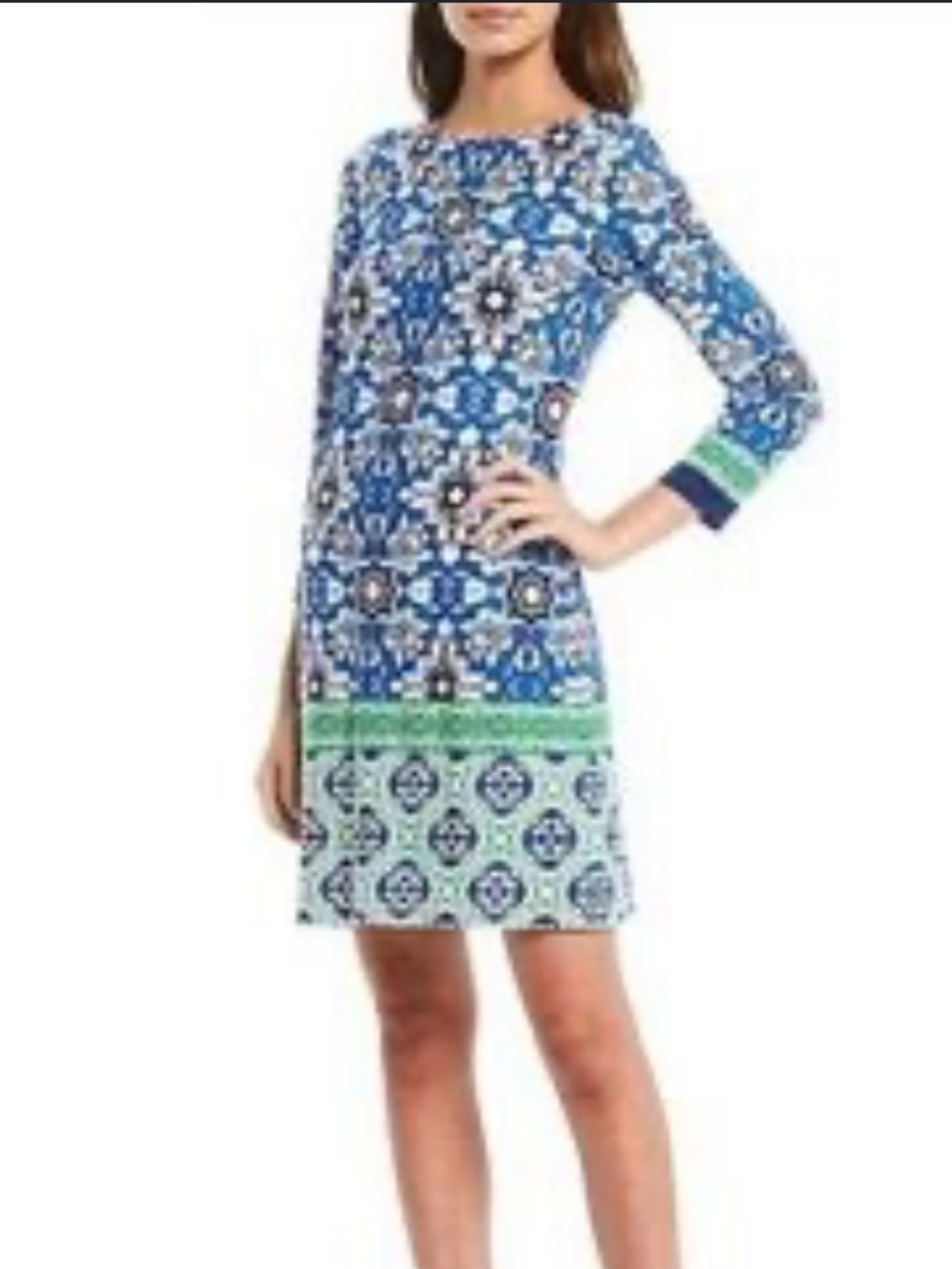 Eliza J Blue and Green Dress Size 12
